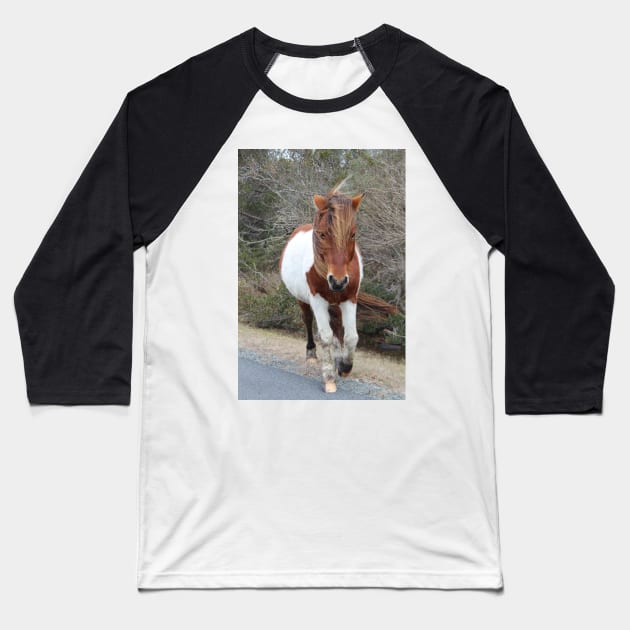 Assateague Pony - Virginia Baseball T-Shirt by searchlight